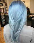 Светло голубые волосы фото