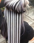 Мелирование волос белым цветом фото