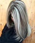 Мелирование волос белым цветом фото