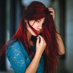 Красные волосы фото