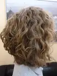 Легкая биозавивка на средние волосы фото