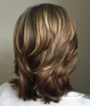 Мелирование волос на каскад средней длины фото