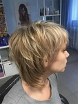Мелирование волос на каскад средней длины фото