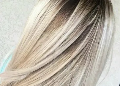 Мелирование на отросшие корни осветленных волос фото