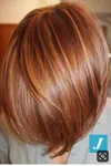 Мелирование челки на рыжих волосах фото