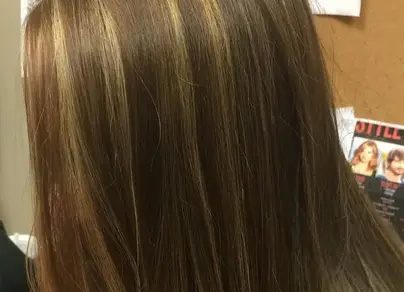 Мелкое мелирование на русые волосы фото