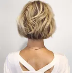 Блондинки с короткой стрижкой фото сзади