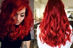 Огненно красный цвет волос фото