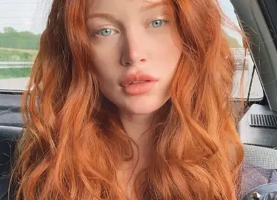Огненно рыжий цвет волос фото