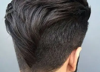 Окантовка волос мужская сзади фото