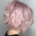 Пепельно розовый цвет волос фото