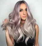 Пепельно фиолетовый цвет волос фото