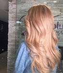 Персиковый Блонд Фото На Волосах