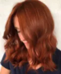 Ярко рыжий цвет волос фото