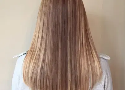 Ровная длина волос фото
