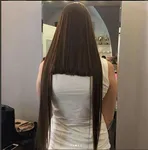 Ровный срез волос на длинные волосы фото