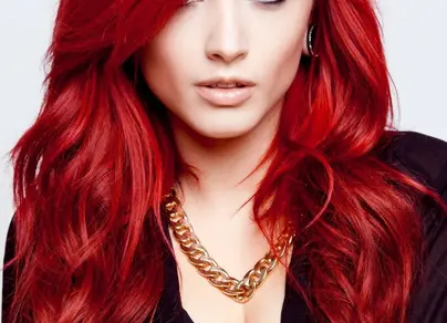 Рыже красный цвет волос фото