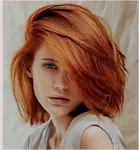 Рыжие средние волосы фото