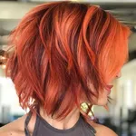 Рыжее Окрашивание На Короткие Волосы Фото