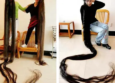 Самые длинные волосы в мире фото