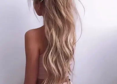 Длинные русые волосы фото со спины