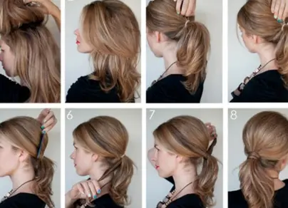 Как сделать из средних волос фото