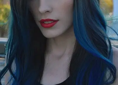 Красно синие волосы картинки