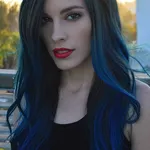 Красно синие волосы картинки