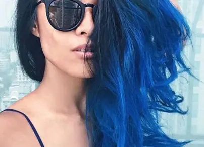 Синий цвет волос картинки