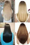 Стрижка длинных волос полукругом фото сзади