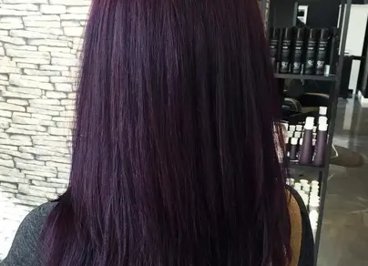 Баклажан цвет волос на темные волосы фото