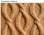 Рисунок объемные косы спицами