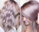 Блондин пепельно фиолетовый фото волос