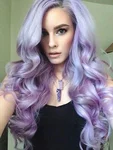 Фиолетовый блонд цвет волос фото