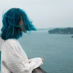 Картинки Девочек С Синими Волосами