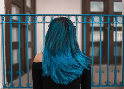 Фотки синих волос