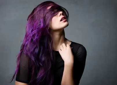 Фотографии фиолетовых волос