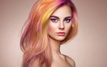 Фотографии цветных волос