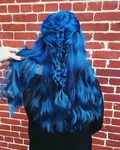 Голубой цвет волос картинки