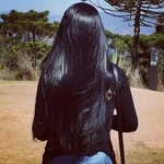Фото девушки спиной с длинными волосами