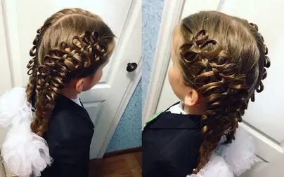 Фото кос на длинные волосы для девочек