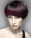 Покраска коротких волос в два цвета фото