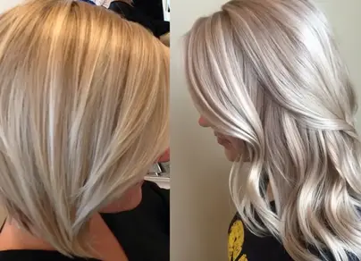 Окрашивание волос в блонд фото