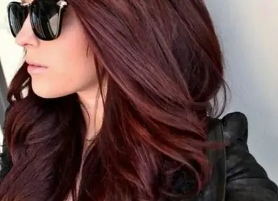 Красно коричневый цвет волос фото
