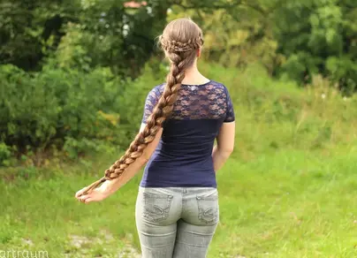 Фото русской девушки волосы