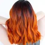 Фото рыжих концов волос