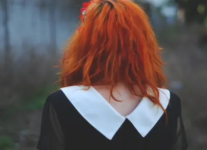 Фото рыжих волос со спины