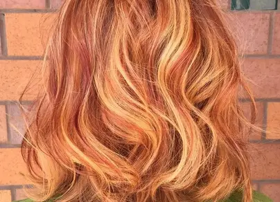 Фото рыжих мелированных волос