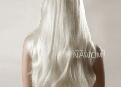 Фото белых волос сзади