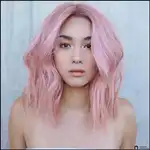 Розовые волосы фото девушек длинные